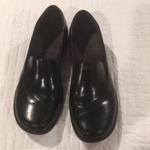 Clarks Black Leather Loafers